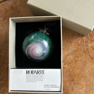 Rodarte Hand-Painted Glass Ornament